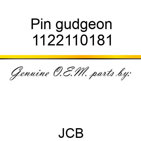Pin gudgeon 1122110181