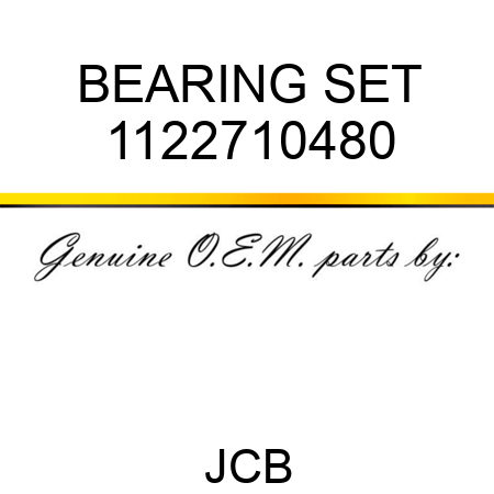 BEARING SET 1122710480
