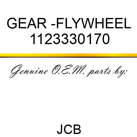 GEAR -FLYWHEEL 1123330170
