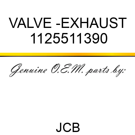 VALVE -EXHAUST 1125511390