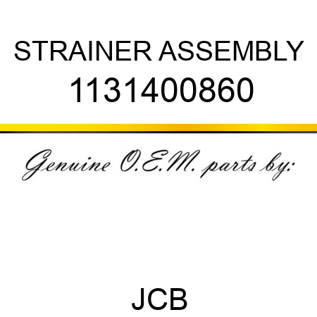 STRAINER ASSEMBLY 1131400860