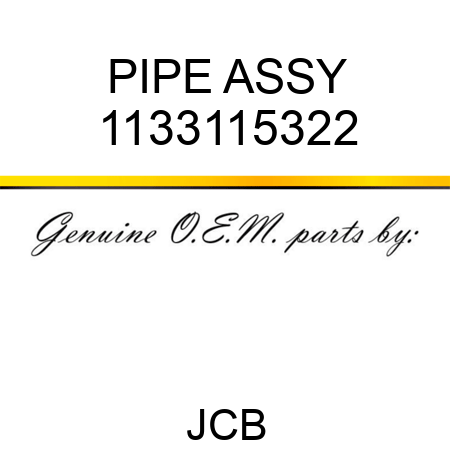 PIPE ASSY 1133115322