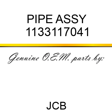 PIPE ASSY 1133117041