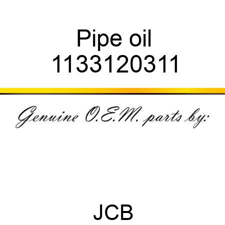 Pipe oil 1133120311