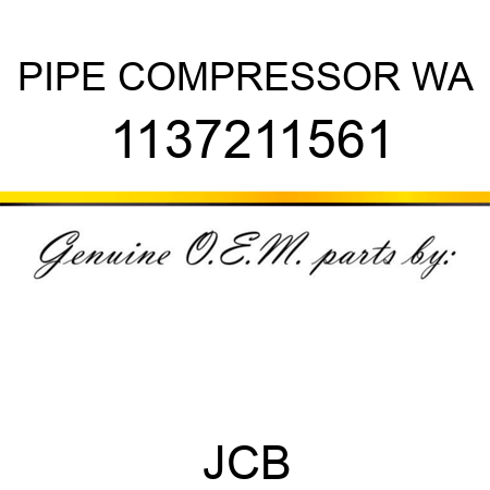 PIPE COMPRESSOR WA 1137211561