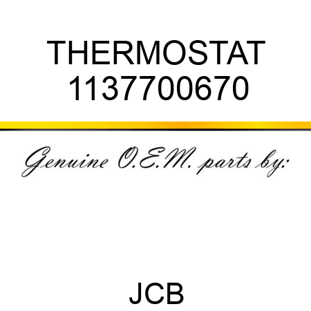 THERMOSTAT 1137700670
