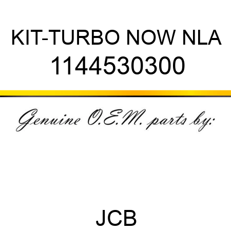 KIT-TURBO NOW NLA 1144530300