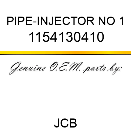PIPE-INJECTOR NO 1 1154130410