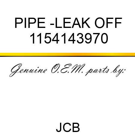 PIPE -LEAK OFF 1154143970