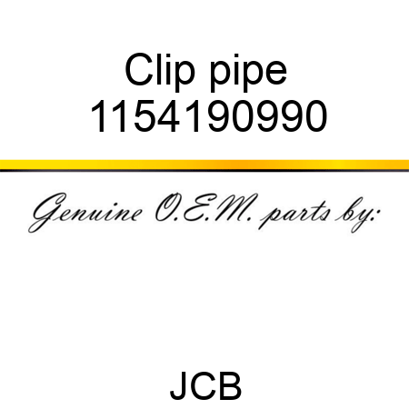 Clip pipe 1154190990