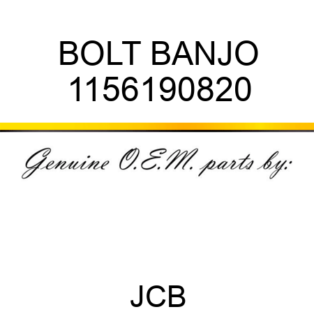 BOLT BANJO 1156190820