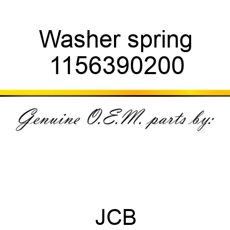 Washer spring 1156390200