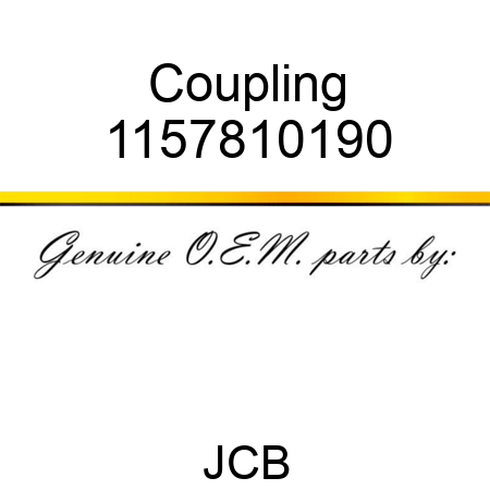 Coupling 1157810190