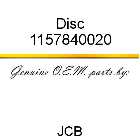 Disc 1157840020