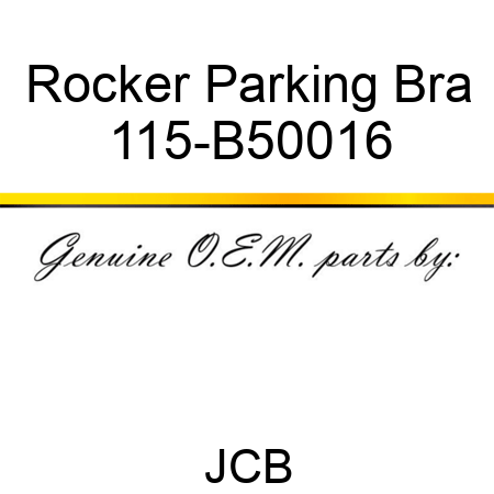 Rocker Parking Bra 115-B50016