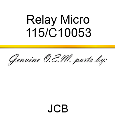 Relay Micro 115/C10053