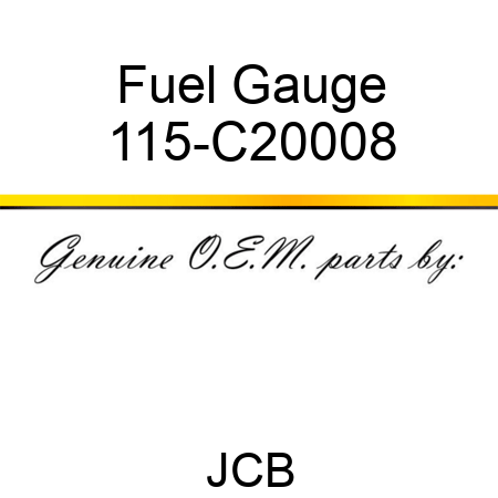 Fuel Gauge 115-C20008