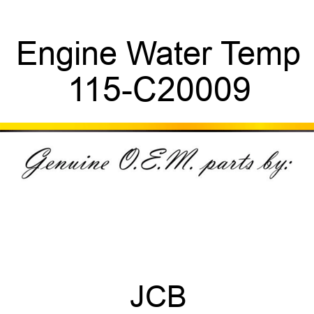 Engine Water Temp 115-C20009