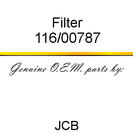 Filter 116/00787
