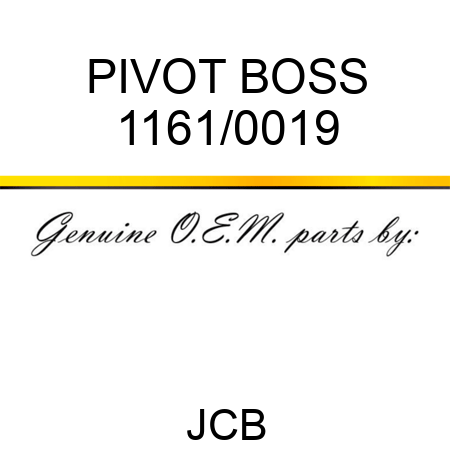 PIVOT BOSS 1161/0019