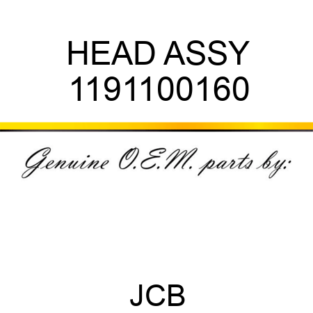 HEAD ASSY 1191100160