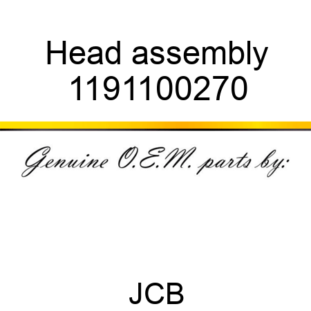 Head assembly 1191100270