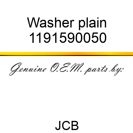 Washer plain 1191590050