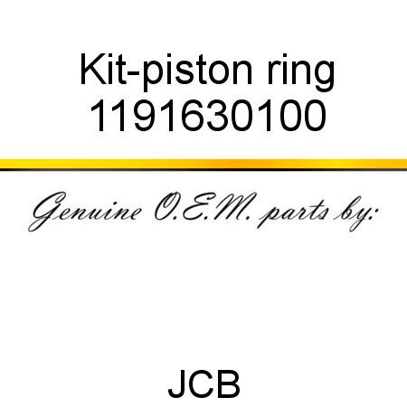 Kit-piston ring 1191630100