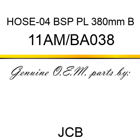 HOSE-04 BSP PL 380mm B 11AM/BA038