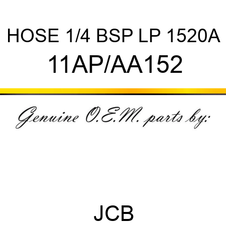 HOSE 1/4 BSP LP 1520A 11AP/AA152