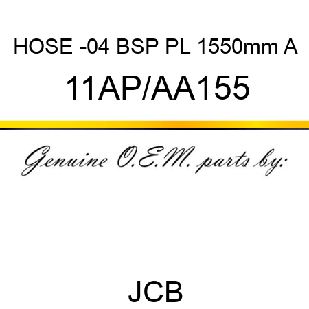 HOSE -04 BSP PL 1550mm A 11AP/AA155