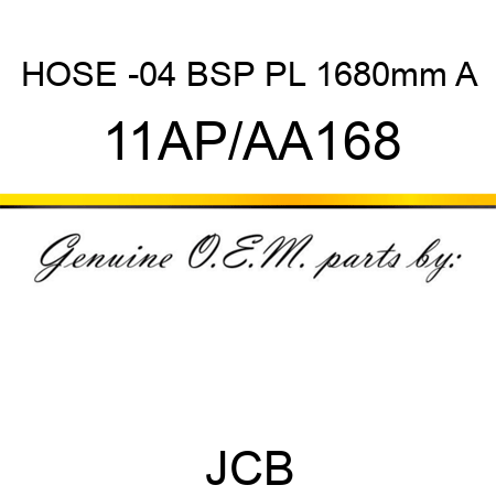HOSE -04 BSP PL 1680mm A 11AP/AA168