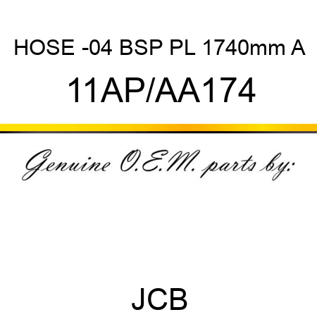 HOSE -04 BSP PL 1740mm A 11AP/AA174