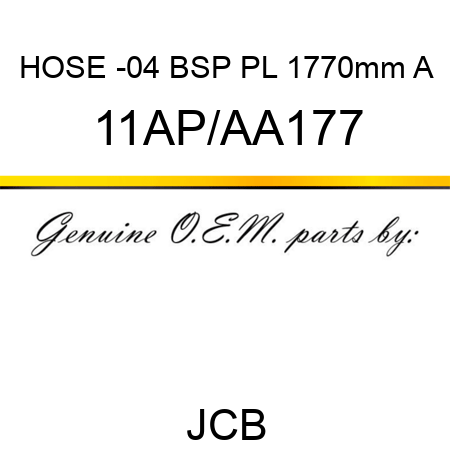 HOSE -04 BSP PL 1770mm A 11AP/AA177