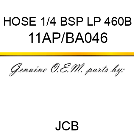 HOSE 1/4 BSP LP 460B 11AP/BA046