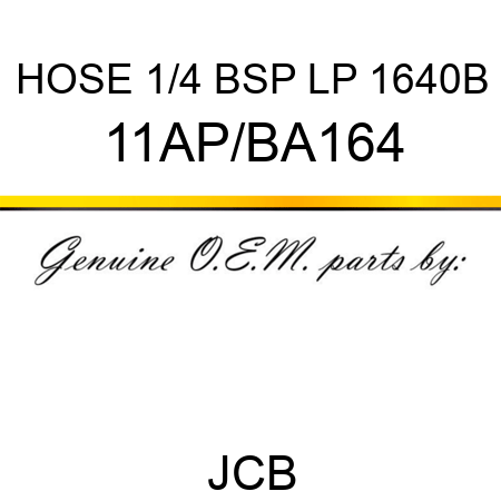 HOSE 1/4 BSP LP 1640B 11AP/BA164