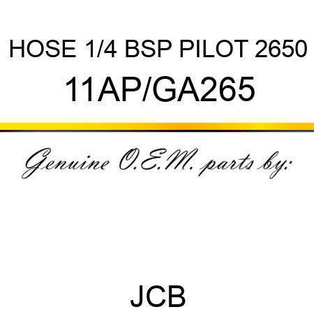 HOSE 1/4 BSP PILOT 2650 11AP/GA265