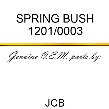 SPRING BUSH 1201/0003