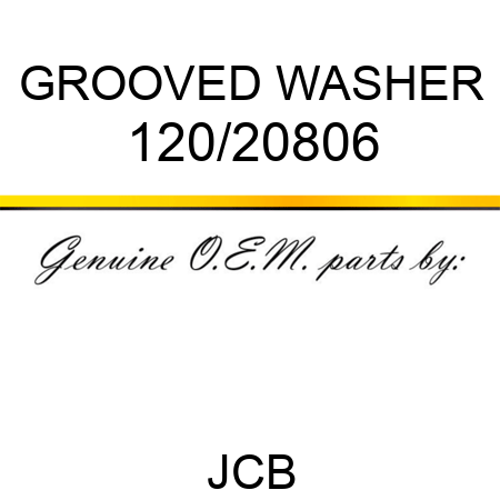 GROOVED WASHER 120/20806