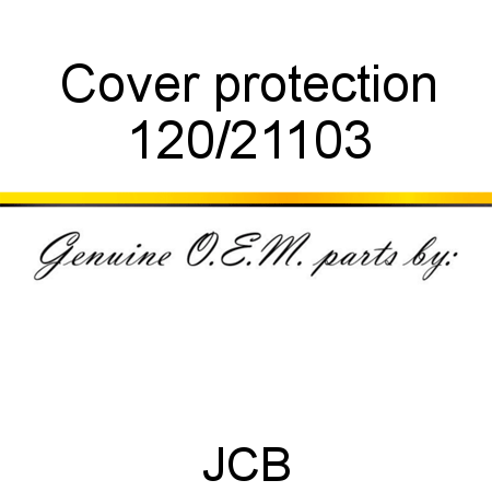 Cover, protection 120/21103