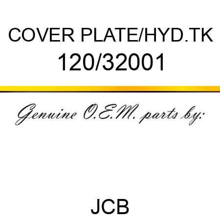 COVER PLATE/HYD.TK 120/32001
