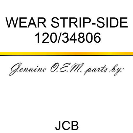 WEAR STRIP-SIDE 120/34806