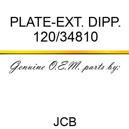 PLATE-EXT. DIPP. 120/34810