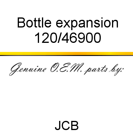 Bottle, expansion 120/46900