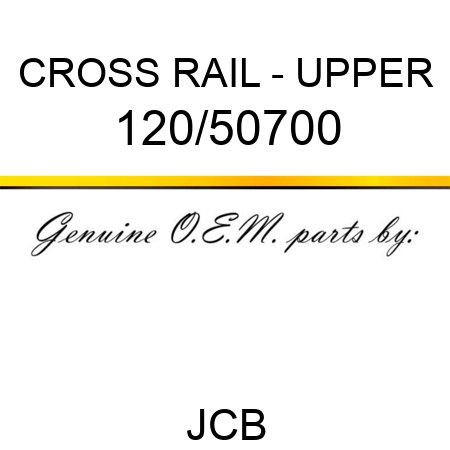 CROSS RAIL - UPPER 120/50700