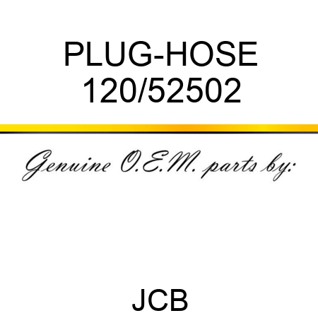 PLUG-HOSE 120/52502