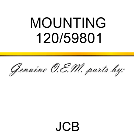MOUNTING 120/59801