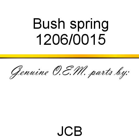 Bush, spring 1206/0015