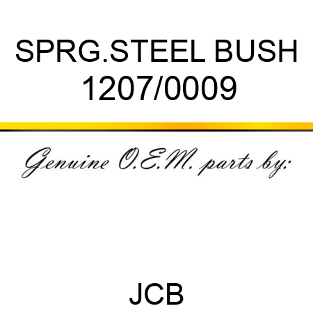 SPRG.STEEL BUSH 1207/0009
