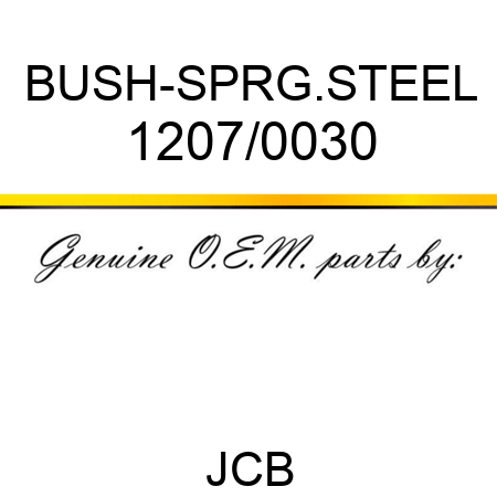BUSH-SPRG.STEEL 1207/0030